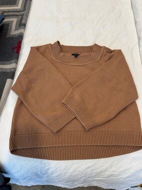 J Crew Women’s Cotton Crewneck Sweater in Rosewood Size Small